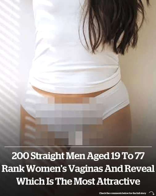 Men rate women’s vaginas and reveal which is the most attractive