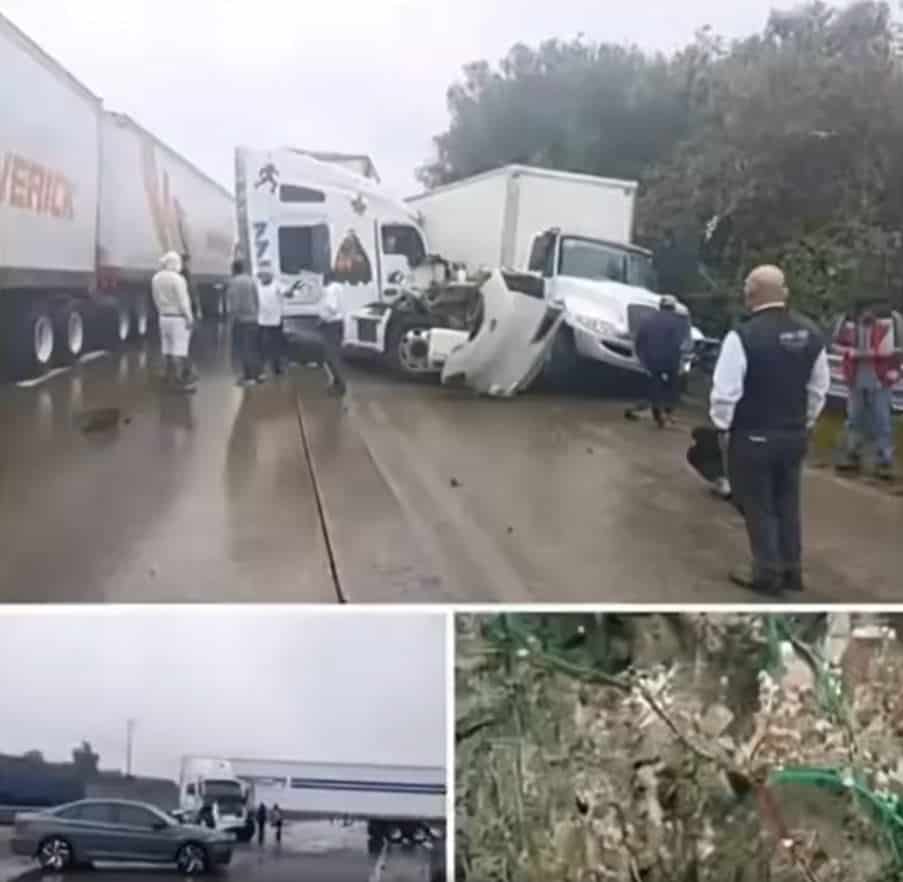 A multiple collision occurred