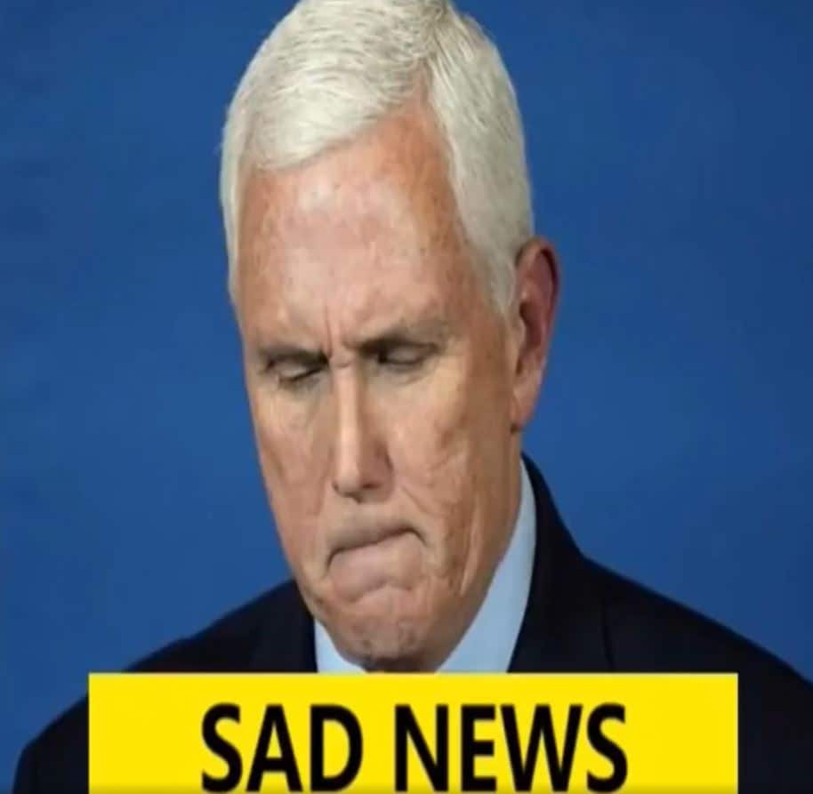Mike Pence with tears in their eyes make the sad announcement..