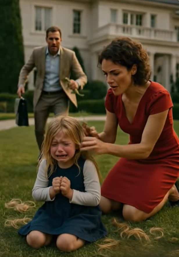 A little girl pleaded, “Please, Mom, don’t cut my hair!”