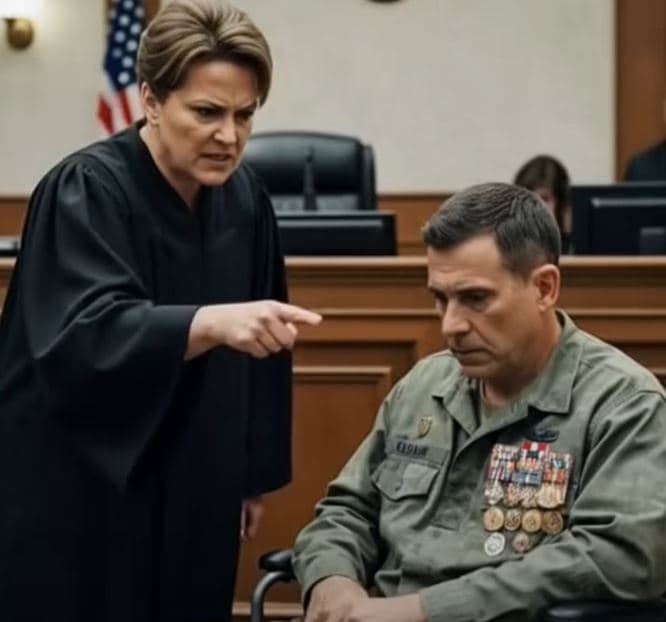 Judge Demands Disabled Veteran To Stand During Sentencing—Seconds Later, The Entire Courtroom Rises And What Happens Next Leaves Everyone In Tears