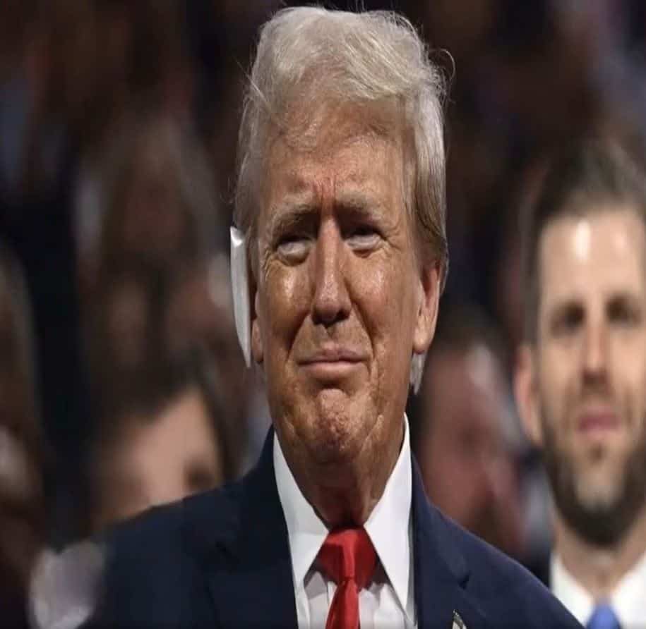 Donald Trump with tears in his eyes make the sad announcement…