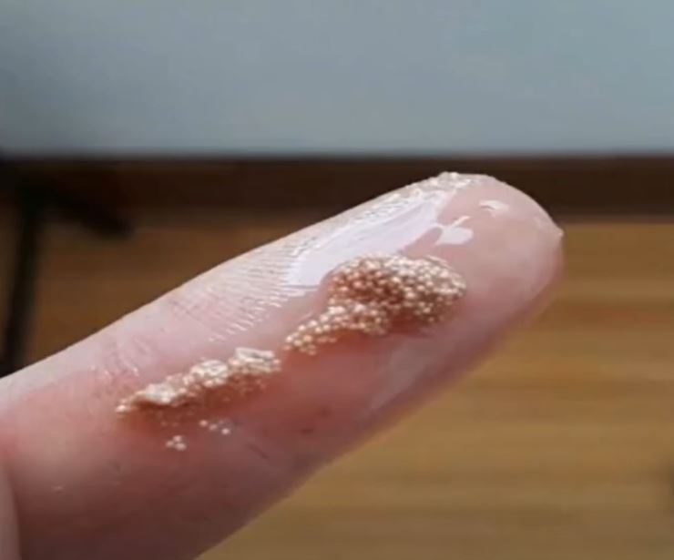 I found slimy lumps in an egg and thought they were insect eggs!