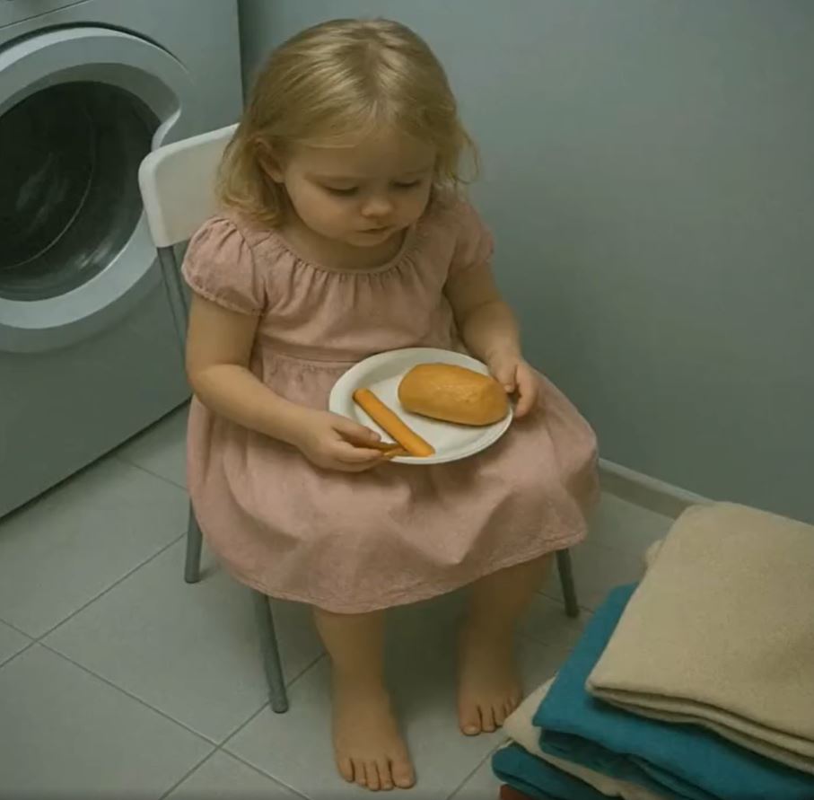 My daughter would lock herself in the bathroom to eat: one day I decided to set up a camera to understand the reason for her strange behavior, and I saw something shocking
