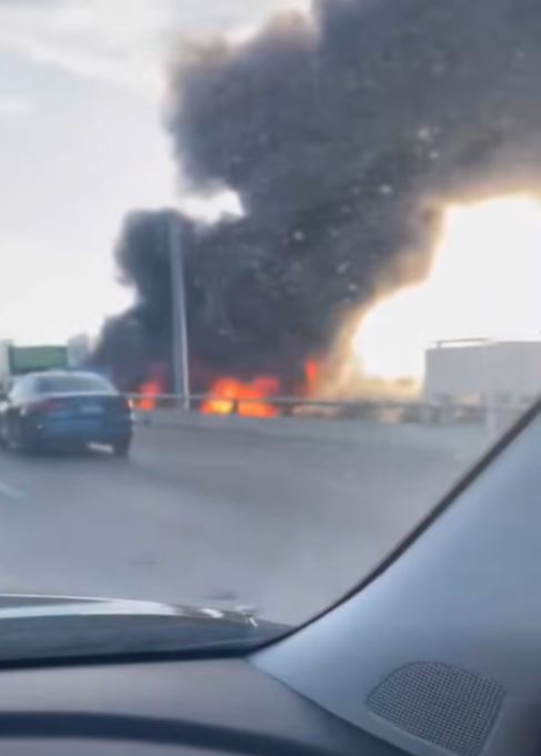 Just minutes ago, a tremendous fire broke out— Several Structures Engulfed