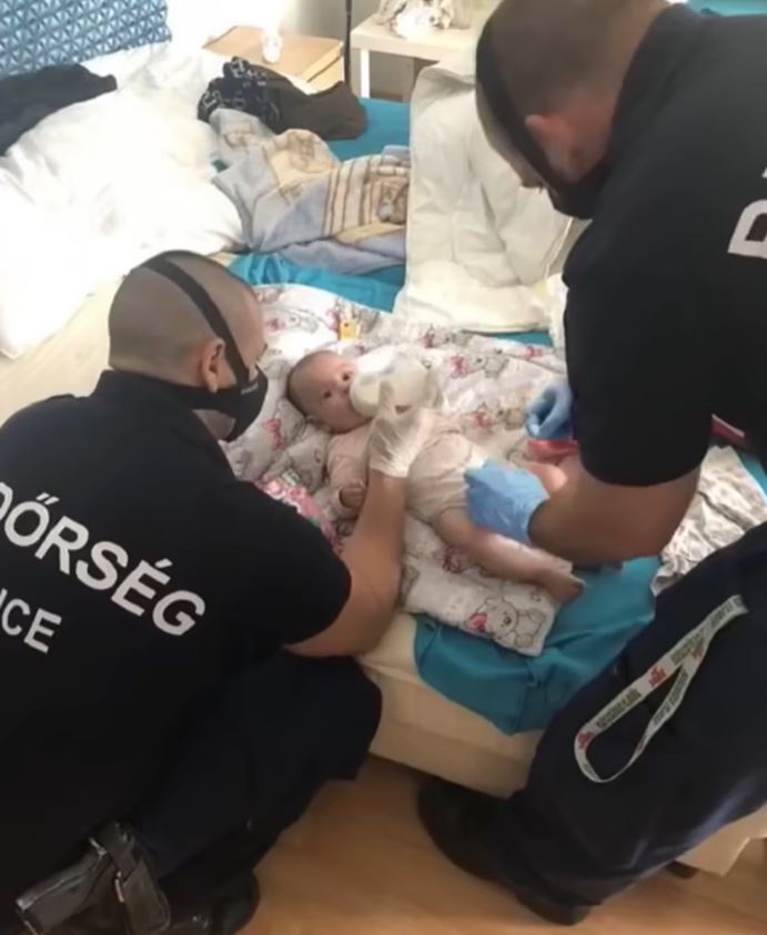 The police fed this baby in tears when it turned out that…