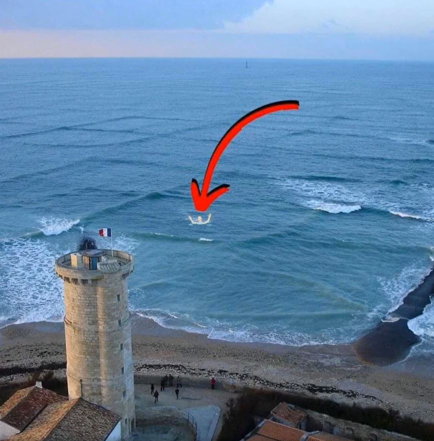 If you see square waves forming in the ocean, get out of the water immediately