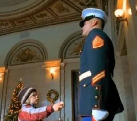 When a Marine guard leaves a young boy alone, what he does next will astound you!