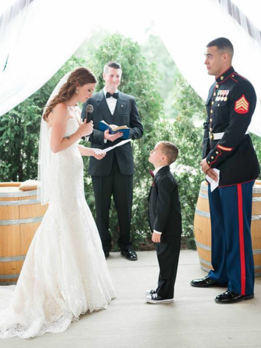 Stepmom Delivers Special Wedding Vows To Four-Year-Old – His Reaction Breaks Our Hearts