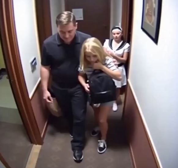 A motel maid notices a young girl entering the same room with her stepfather every