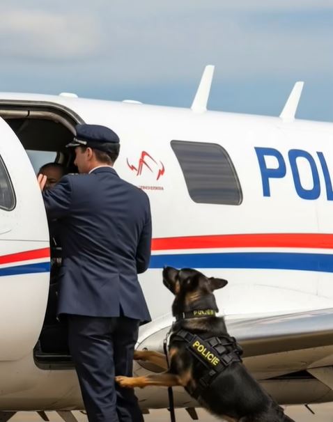 A Police Dog Refused to Move Aside for the Pilot—The Reason Left Passengers Stunned