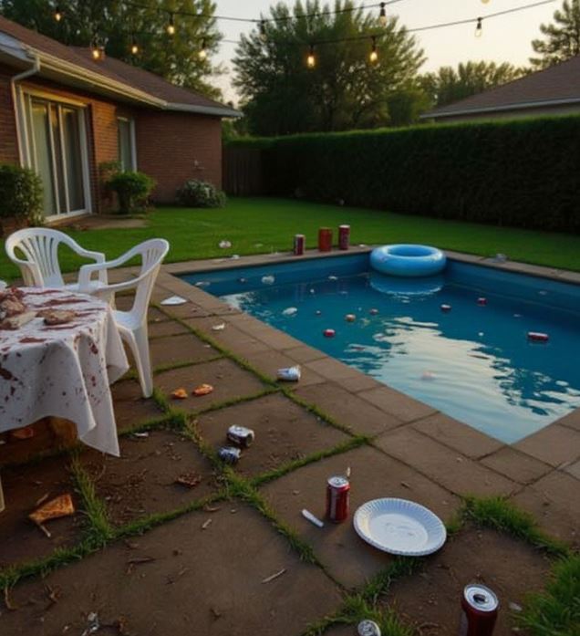 We Returned from Vacation to Find Our Pool Filled with Trash and Our Garden Destroyed – What Our Camera Captured Left Us Frozen in S…h…o….ck