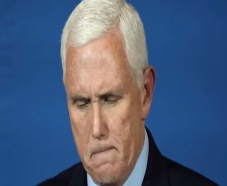 Mike Pence with tears in their eyes make the sad announcement..