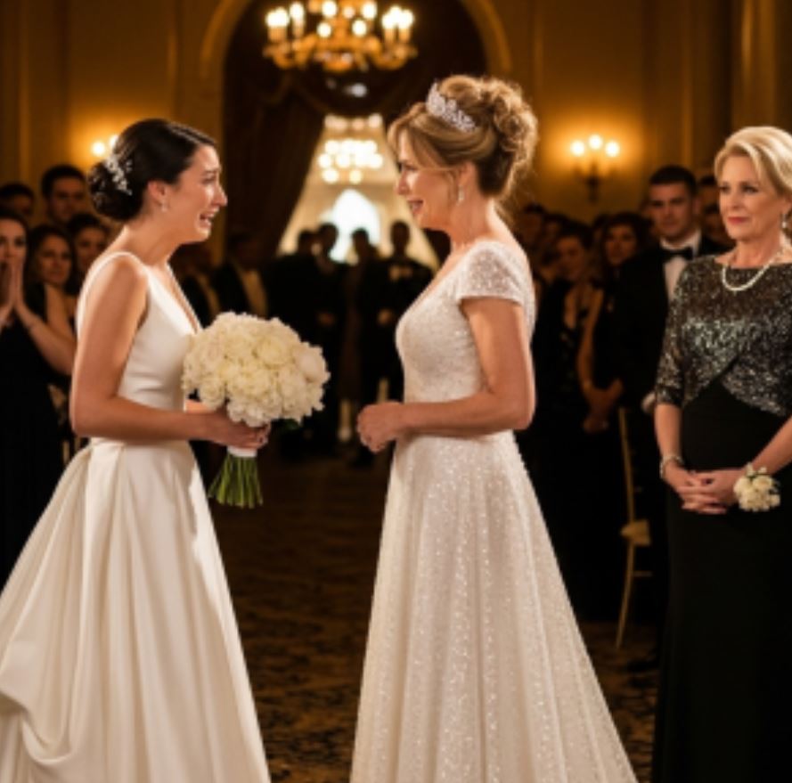 My Future MIL Wore the Same Dress as Me on My Wedding Day and Declared It Was Her Wedding Too — But My Husband’s Next Move Left Everyone in S..h..o..ck