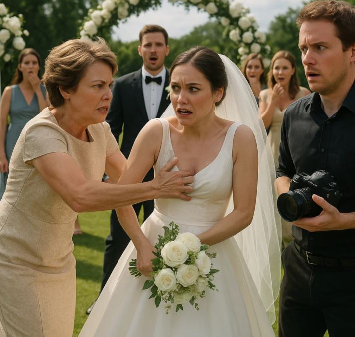 At My Wedding, My MIL Pushed Me Out of Family Pictures and Shouted That Her Son Would Leave Me