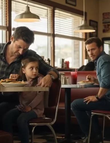 A soldier was having lunch when he noticed a little girl at the opposite table repeatedly dropping her fork. He realized she was tapping out an S.O.S. in Morse code.