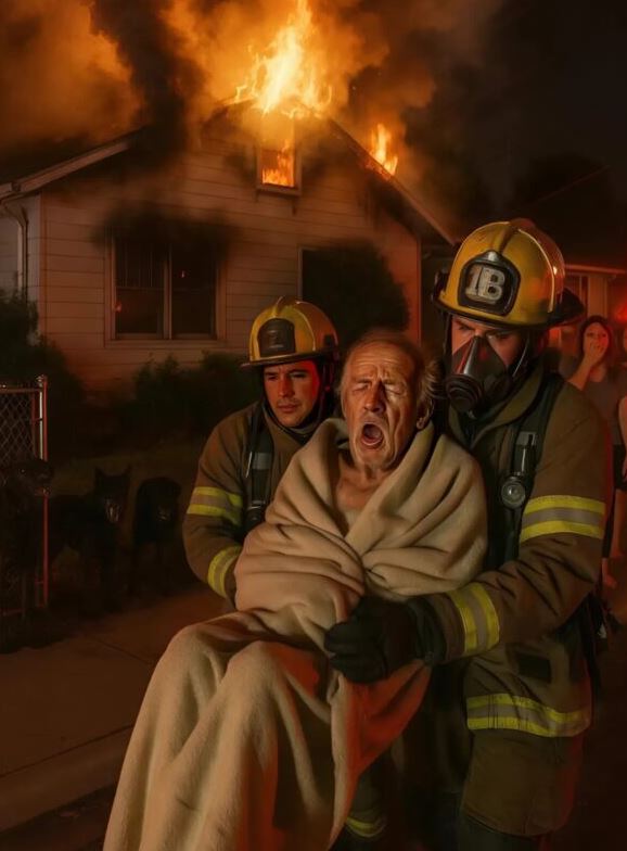 My elderly neighbor never let anyone into his house — when the firefighters took him out, I learned the truth and was left in shock