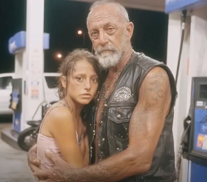 Biker’s Late-Night Stop Leads to a Life-Changing Rescue That No One Saw Coming