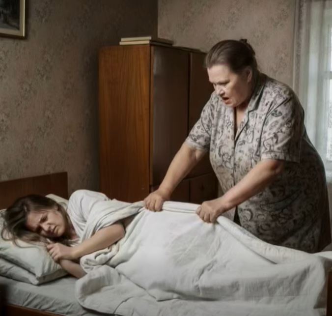 At six in the morning she ripped the blanket off her pregnant daughter in law but she had no idea what was coming the next day