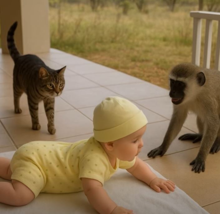 You won’t believe what the cat did in the end with the monkey, surprising and astonishing everyone