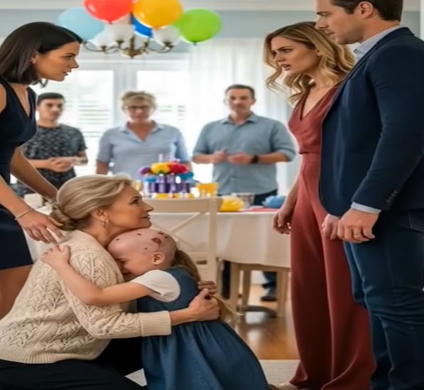 During a family party, i discovered my little granddaughter’s head shaved. my daughter-in-law laughed it off: “come on