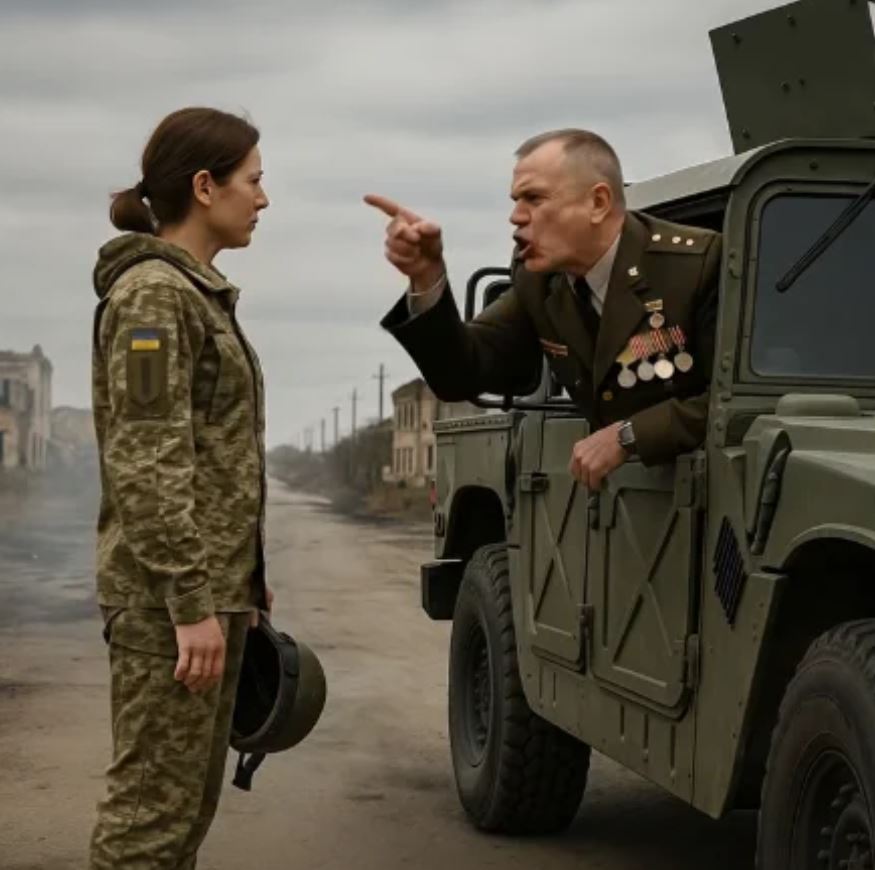 “Why aren’t you saluting me?” shouted the lieutenant colonel at the young woman, without the slightest idea who was standing before him…