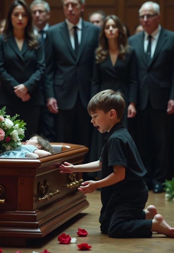 “Stop! Don’t Close It — She’s Still Alive!” The Moment That Shattered a Billionaire’s Funeral and Uncovered a Hidden Truth