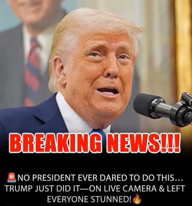 No President Ever Tried This. Trump Just Did — On Live Camera