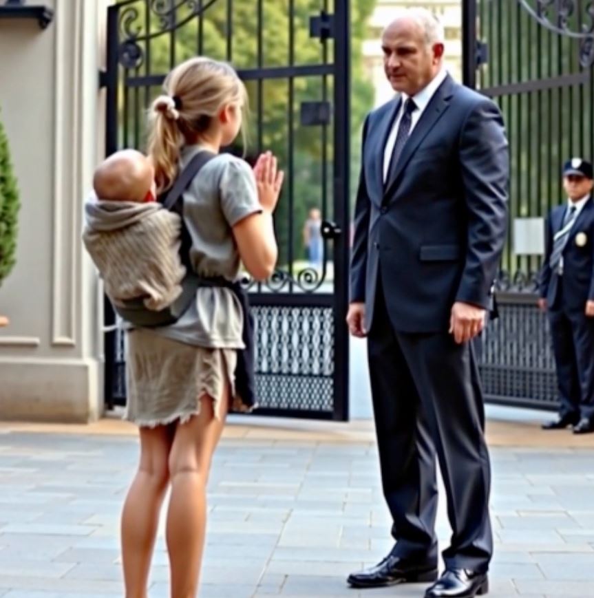 Can I clean your mansion in exchange for a plate of food? My two little