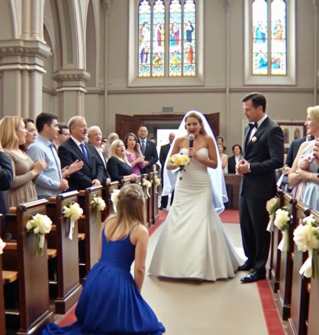 On my wedding day, just as I was about to say my vows, my maid