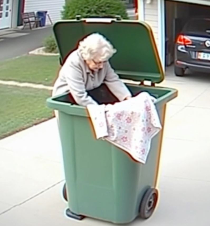 I watched my daughter-in-law toss my granddaughter’s baby blanket into the bin. I rescued it,