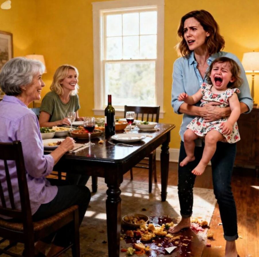 My sister threw a plate at my 3-year-old — and what my mother said afterward made me reveal the family secret they thought I would never speak aloud…