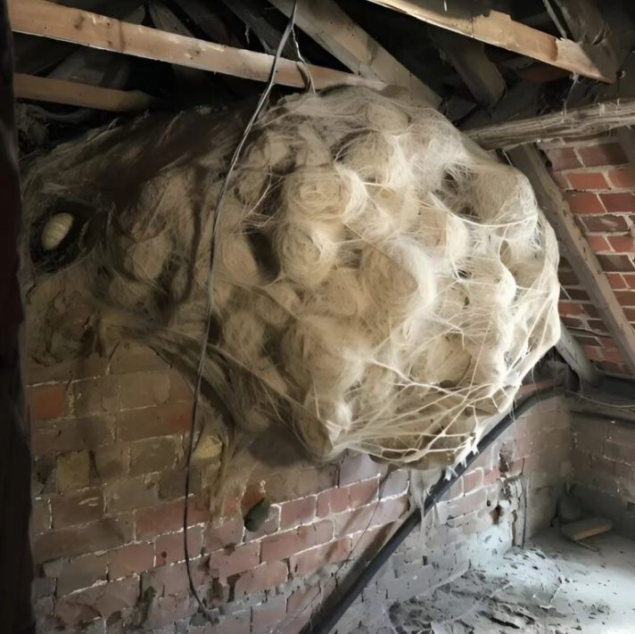 I thought I found a wasp nest… but what I found in the attic made my blood run cold