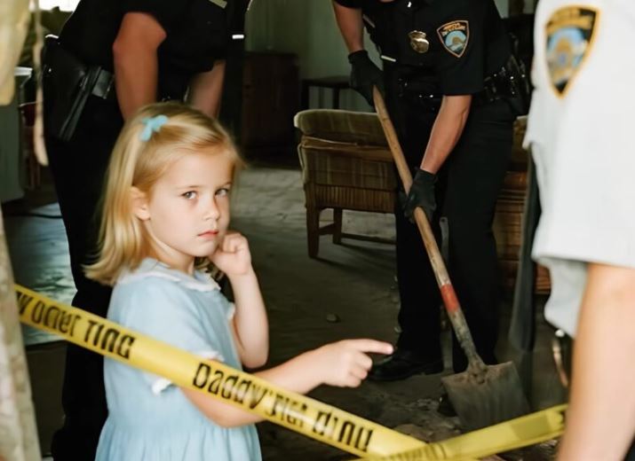 A girl called the police and said her father was under the floor: