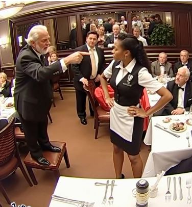 A Billionaire Ordered a Waitress to Kneel Before Him—But Her Response Left Him Stunned “Get down