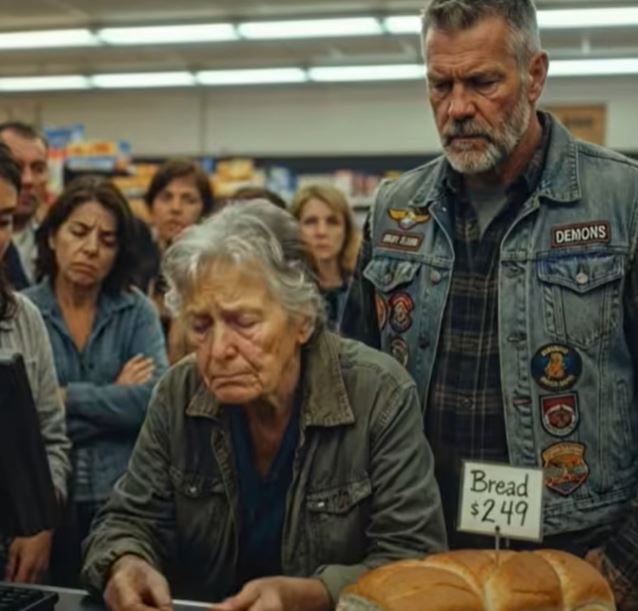 The Biker Who Became Her Guardian How an Old Woman Counting Pennies Changed My Life