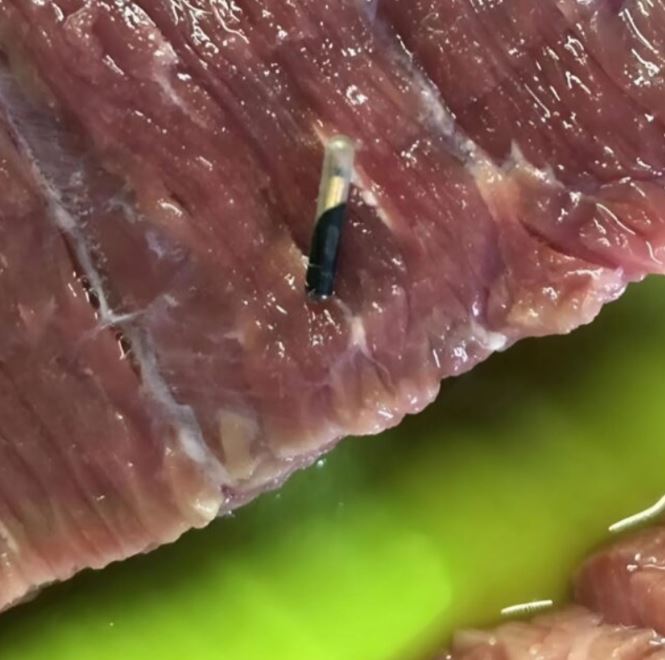 I bought meat at the store and there was something strange inside. I was horrified when I realized what it was and how it got into my meat.