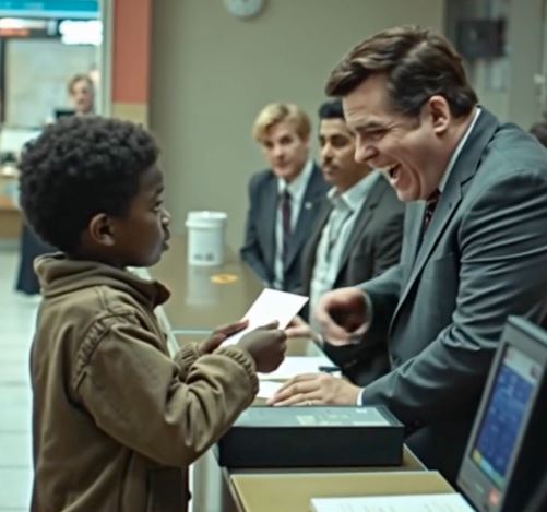 Black Kid in Worn-Out Shoes Went to Bank to Check Account — Manager Laughed Until