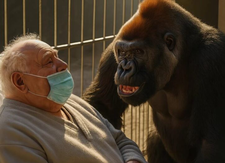 A man once saved a wounded gorilla deep in the forest — years later they crossed paths again, and what the wild creature did left everyone stunned 😱😱