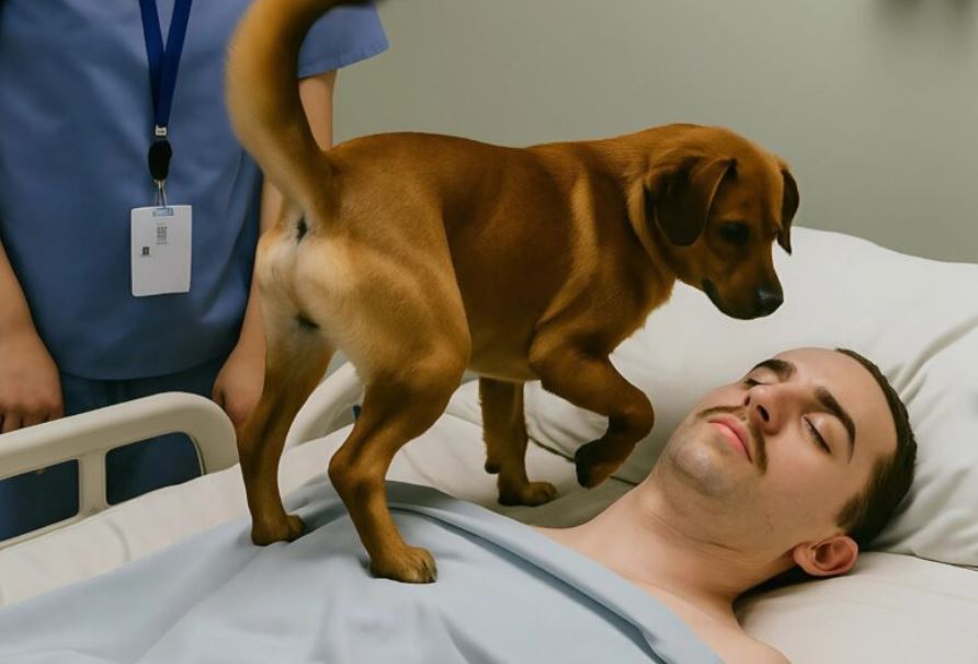 The doctors decided to turn off the life-support machines keeping the young officer alive, but before doing so, they allowed his dog to say goodbye — but then something unexpected happened