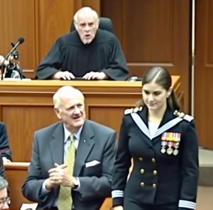 I WALKED INTO COURT IN MY SEAL UNIFORM, MY FATHER CHUCKLED, MY MOTHER SHOOK HER