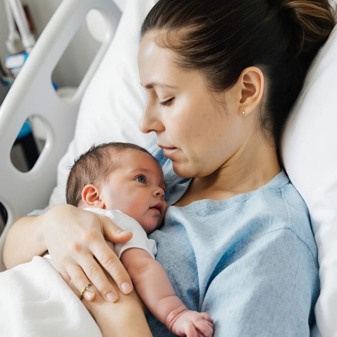 My baby was born with striking light blue eyes. My husband doubted his paternity because our eyes were brown. He insisted on a DNA test. When the results came, everyone was stunned by the truth.