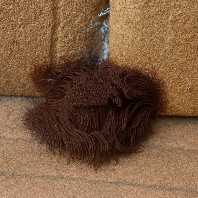 The strange, dark, and damp formation that appeared on the terrace steps. When I learned what it was and how it appeared on hot days, I was shocked and curious.