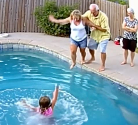 My sister pushed my daughter into the pool—still in her dress, unable to swim. I