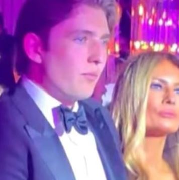 Barron Trump’s “awkward” moment during New Year’s celebration