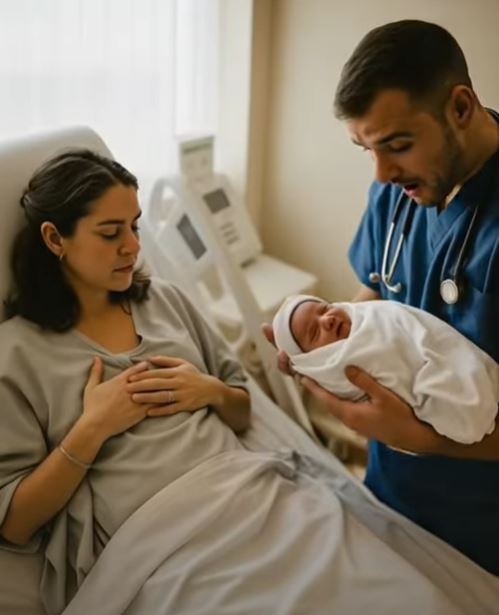 A doctor is delivering a difficult birth for his ex-girlfriend, but the moment he sees the newborn baby, he freezes in horror 😱😱