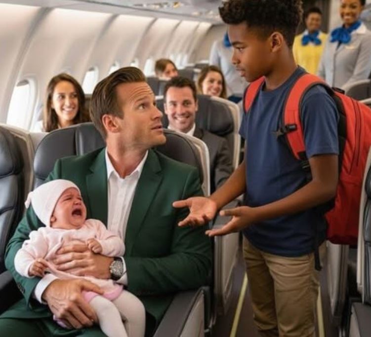 The billionaires baby would not stop crying on the plane until a child did the unimaginable!