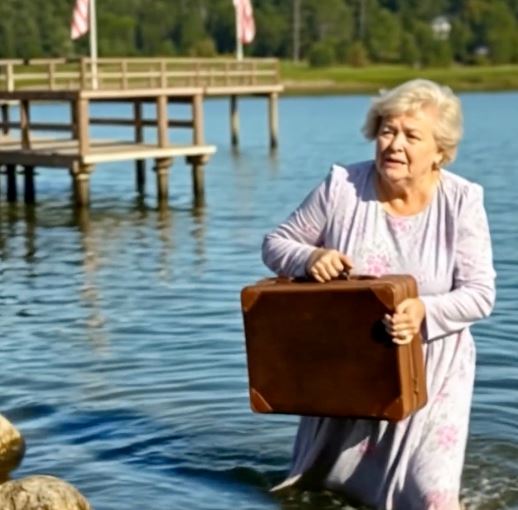 I saw my daughter-in-law quietly throw a suitcase into the lake and then drive away