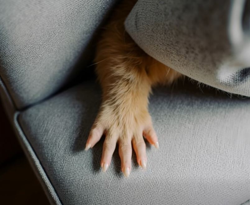 When my daughter returned home from school, her scream pierced the quiet afternoon. Rushing to her, I noticed a paw emerging from beneath the sofa cushion. What we discovered left us utterly stunned and terrified.