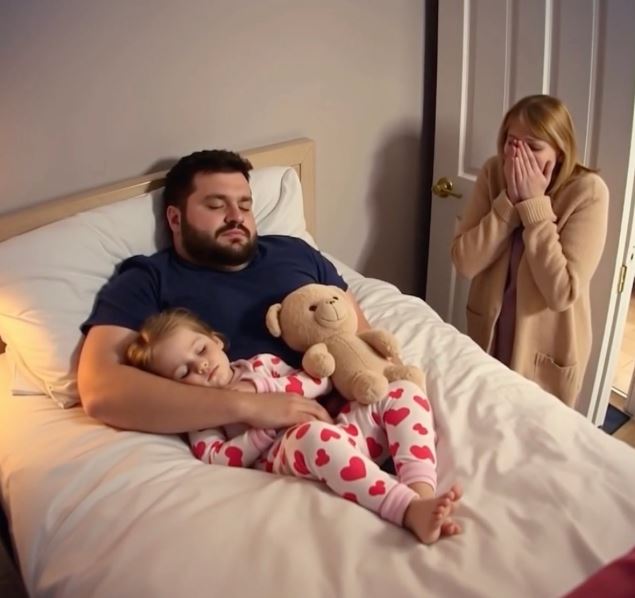 An eight-year-old girl sleeps alone, but every morning she complains that her bed feels “too